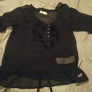 Navy blue Hollister top